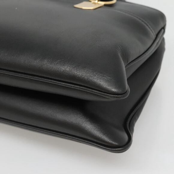 GUCCI GG Marmont Ally Hand Bag Leather Black Gold - Picture 12 of 16
